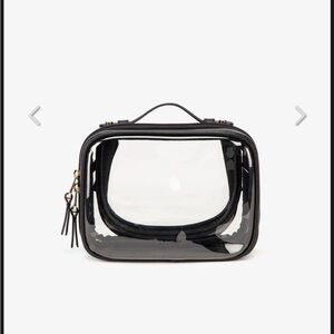 Small Clear Cosmetics Case in Black